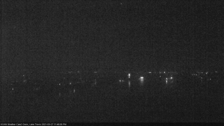 Lake Travis webcam, March 27, 2021 11:45 PM CT