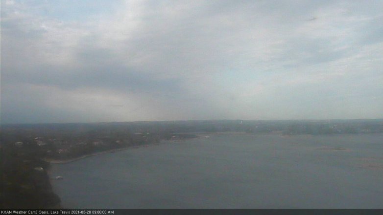 Lake Travis webcam, March 28, 2021 9:00 AM CT