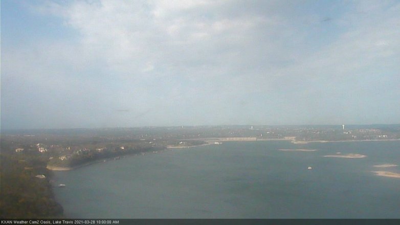 Lake Travis webcam, March 28, 2021 10:00 AM CT