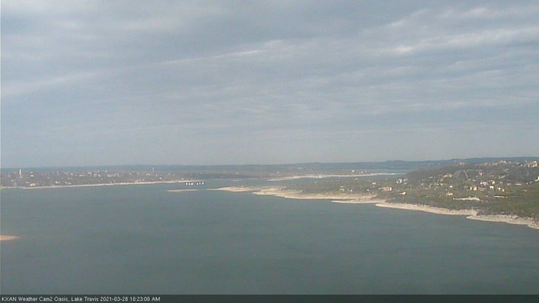 Lake Travis webcam, March 28, 2021 10:25 AM CT