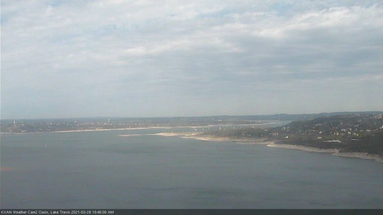 Lake Travis webcam, March 28, 2021 10:45 AM CT