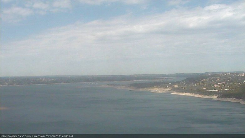 Lake Travis webcam, March 28, 2021 11:45 AM CT