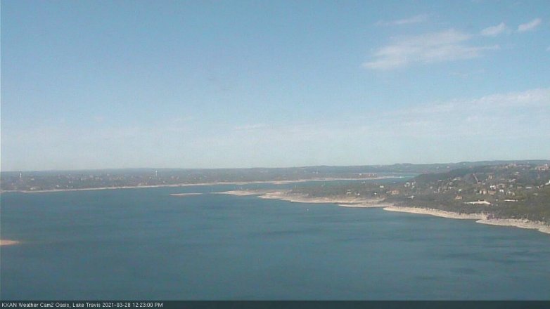 Lake Travis webcam, March 28, 2021 12:25 PM CT