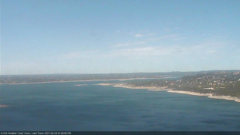 Lake Travis webcam, March 28, 2021 1:00 PM CT