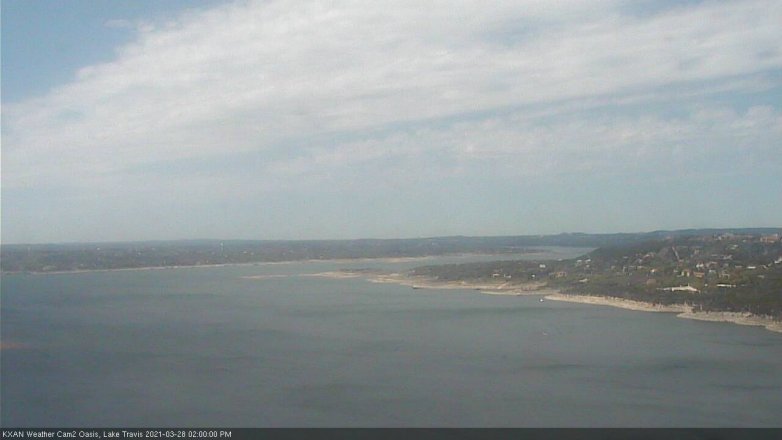 Lake Travis webcam, March 28, 2021 2:00 PM CT