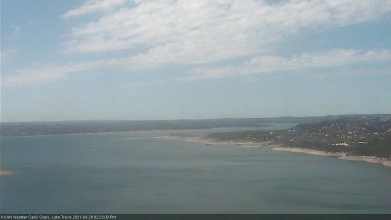 Lake Travis webcam, March 28, 2021 2:25 PM CT