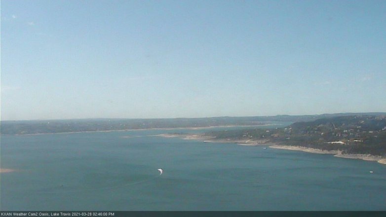 Lake Travis webcam, March 28, 2021 2:45 PM CT