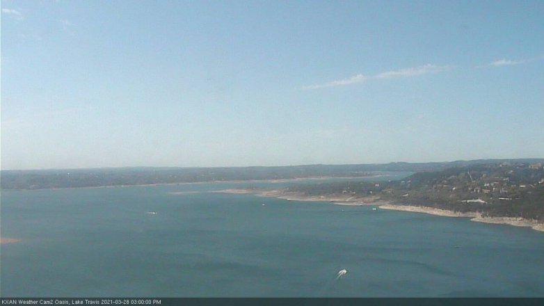 Lake Travis webcam, March 28, 2021 3:00 PM CT