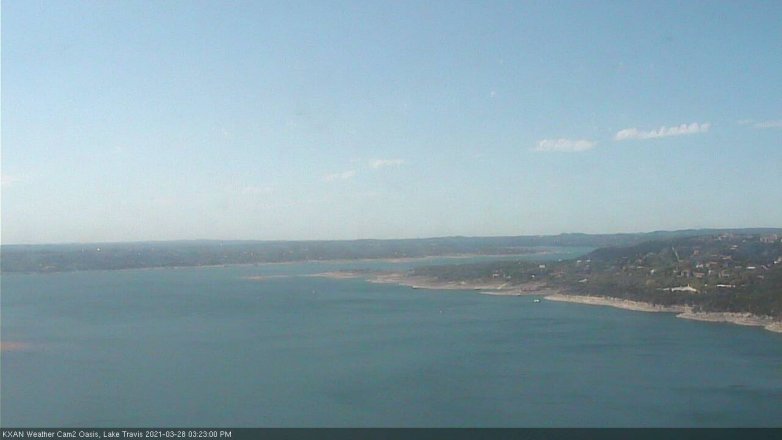 Lake Travis webcam, March 28, 2021 3:25 PM CT
