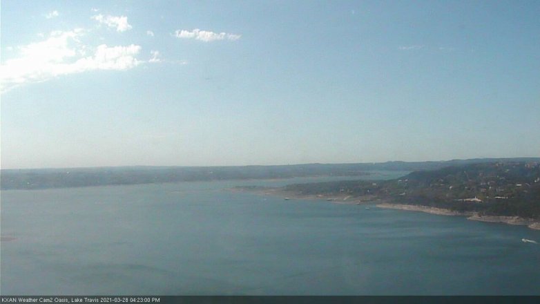 Lake Travis webcam, March 28, 2021 4:25 PM CT