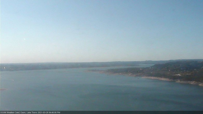 Lake Travis webcam, March 28, 2021 4:45 PM CT
