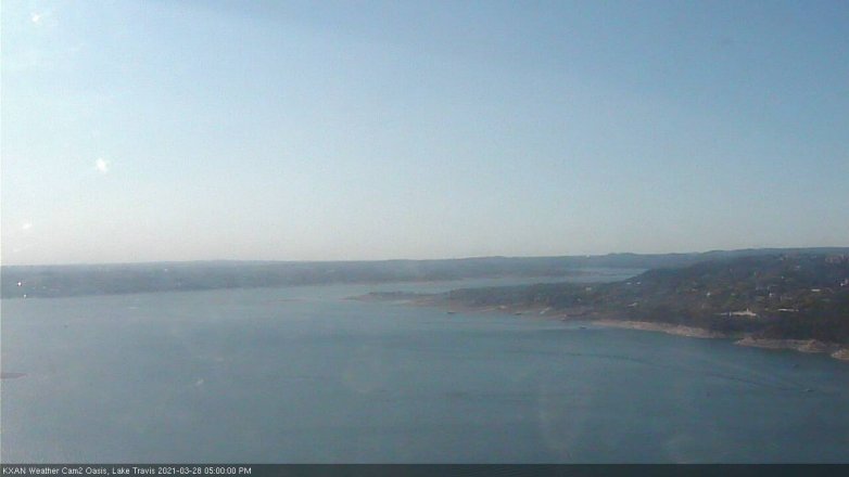 Lake Travis webcam, March 28, 2021 5:00 PM CT