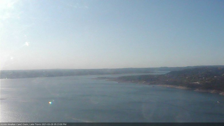 Lake Travis webcam, March 28, 2021 5:25 PM CT