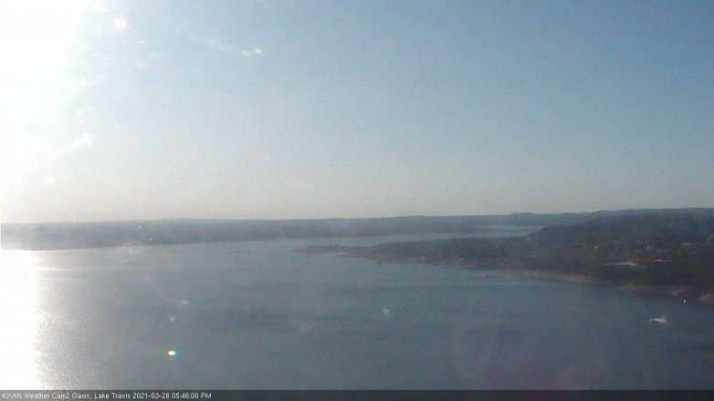 Lake Travis webcam, March 28, 2021 5:45 PM CT