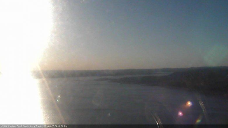 Lake Travis webcam, March 28, 2021 6:45 PM CT