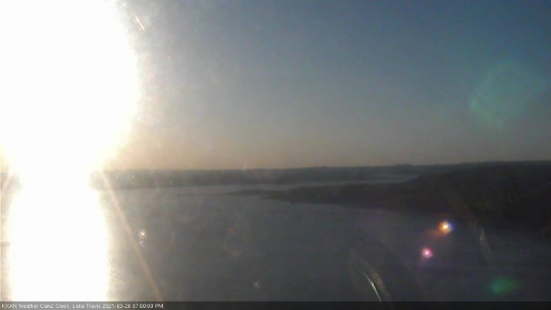 Lake Travis webcam, March 28, 2021 7:00 PM CT