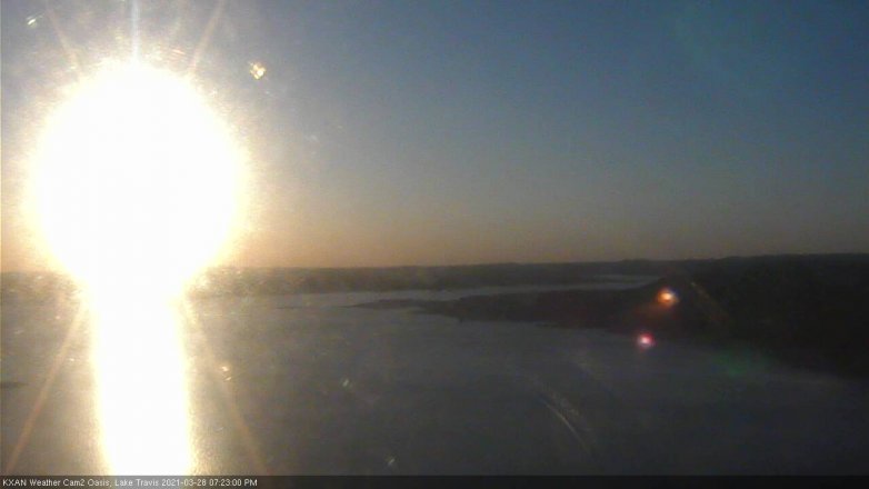 Lake Travis webcam, March 28, 2021 7:25 PM CT