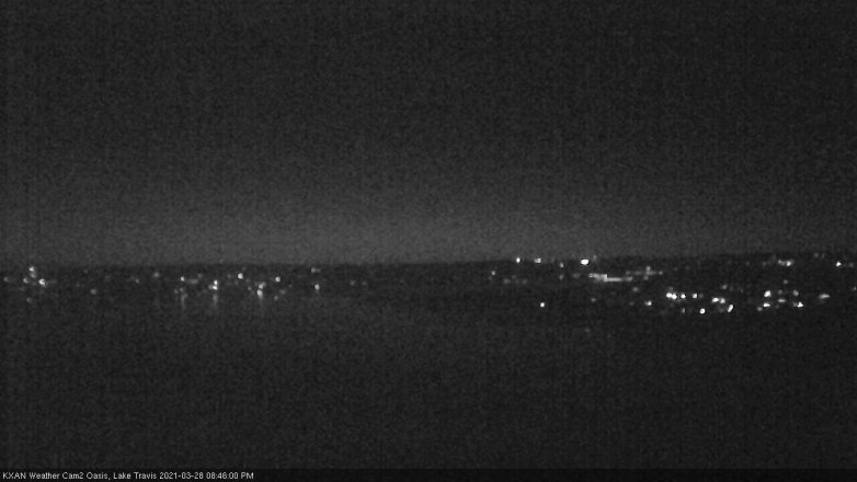 Lake Travis webcam, March 28, 2021 8:45 PM CT