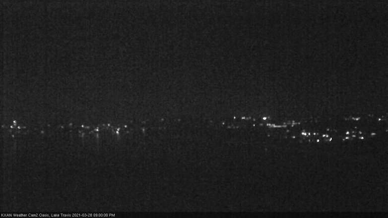 Lake Travis webcam, March 28, 2021 9:00 PM CT