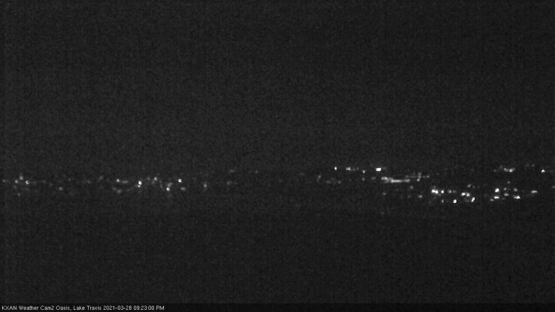 Lake Travis webcam, March 28, 2021 9:25 PM CT