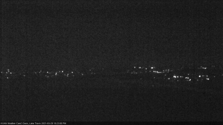 Lake Travis webcam, March 28, 2021 10:25 PM CT