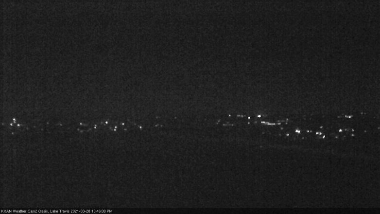 Lake Travis webcam, March 28, 2021 10:45 PM CT