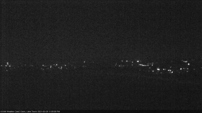 Lake Travis webcam, March 28, 2021 11:00 PM CT