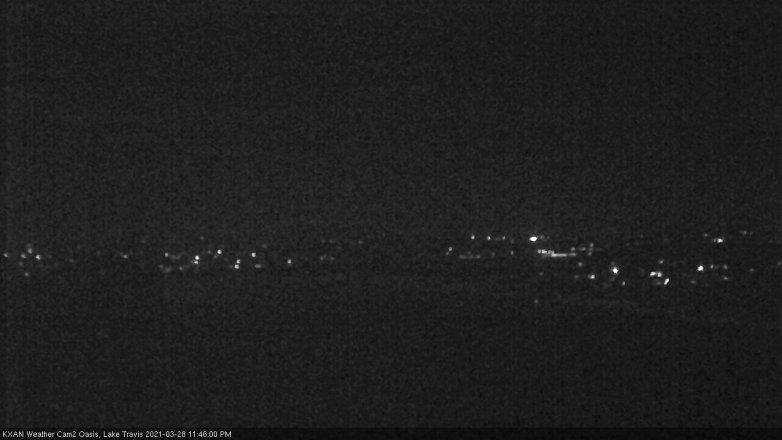 Lake Travis webcam, March 28, 2021 11:45 PM CT
