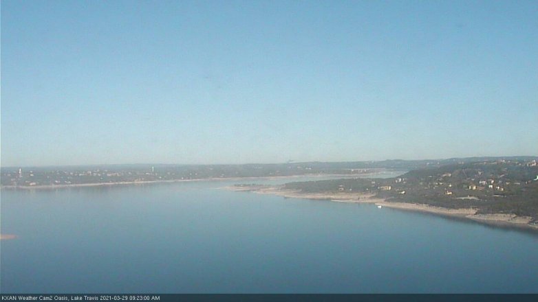 Lake Travis webcam, March 29, 2021 9:25 AM CT