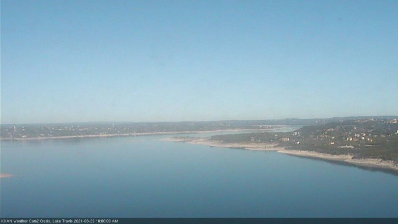 Lake Travis webcam, March 29, 2021 10:00 AM CT
