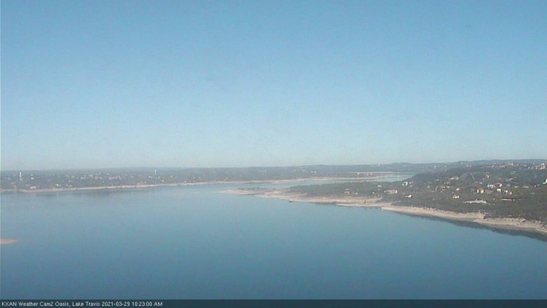 Lake Travis webcam, March 29, 2021 10:25 AM CT