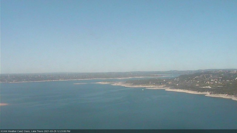 Lake Travis webcam, March 29, 2021 12:25 PM CT