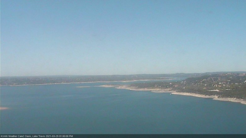 Lake Travis webcam, March 29, 2021 1:00 PM CT