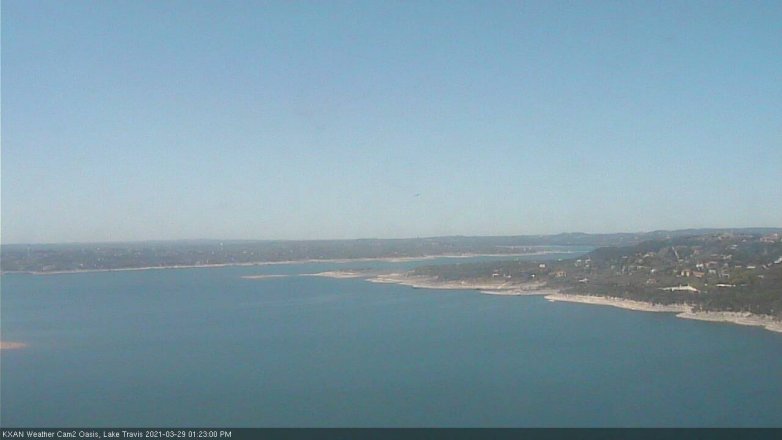 Lake Travis webcam, March 29, 2021 1:25 PM CT