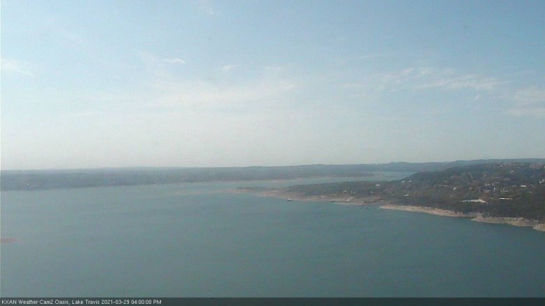 Lake Travis webcam, March 29, 2021 4:00 PM CT