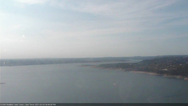 Lake Travis webcam, March 29, 2021 4:45 PM CT