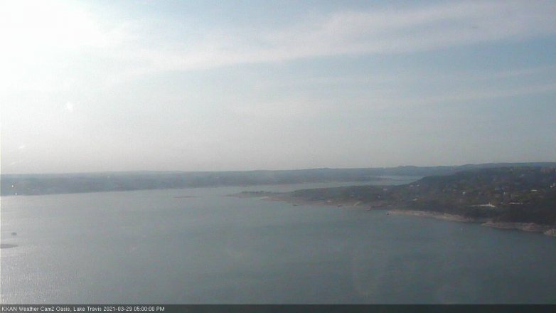 Lake Travis webcam, March 29, 2021 5:00 PM CT