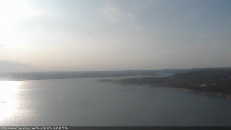Lake Travis webcam, March 29, 2021 5:45 PM CT