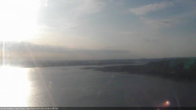 Lake Travis webcam, March 29, 2021 6:25 PM CT