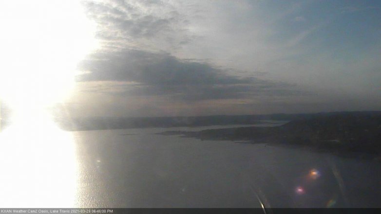 Lake Travis webcam, March 29, 2021 6:45 PM CT