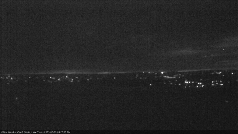 Lake Travis webcam, March 29, 2021 8:25 PM CT