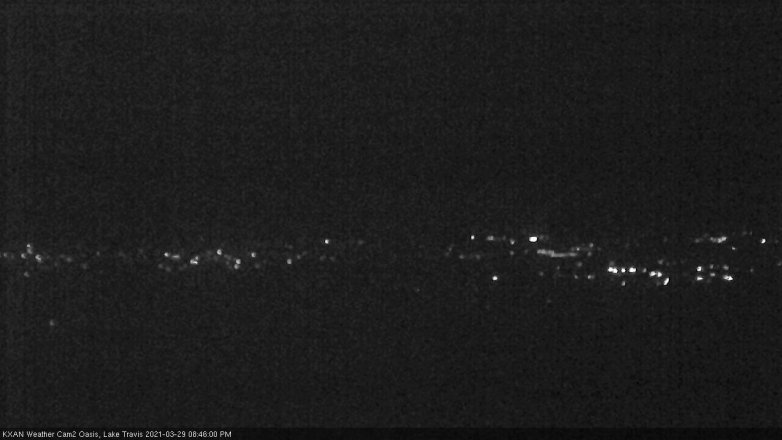 Lake Travis webcam, March 29, 2021 8:45 PM CT