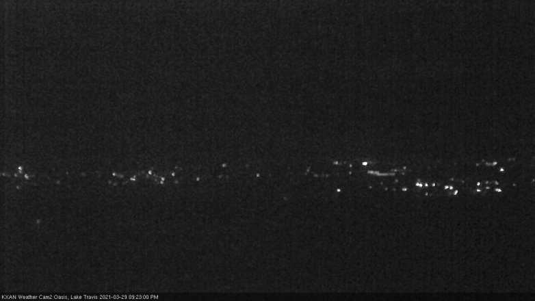 Lake Travis webcam, March 29, 2021 9:25 PM CT