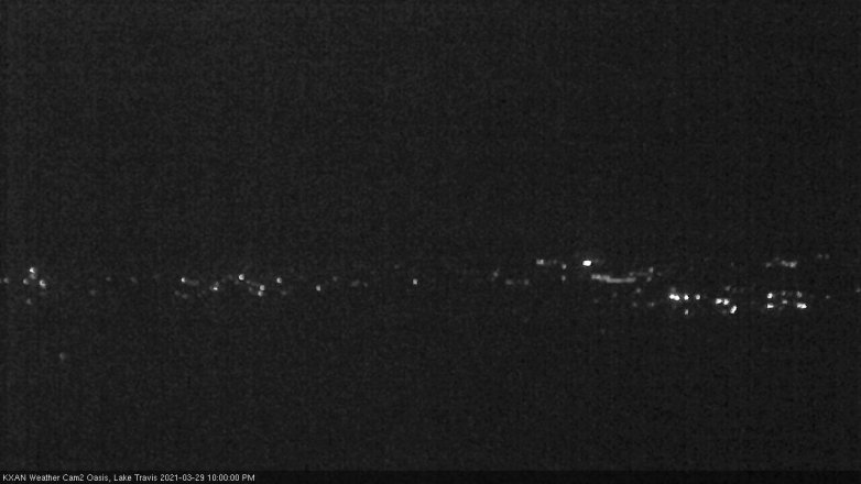 Lake Travis webcam, March 29, 2021 10:00 PM CT