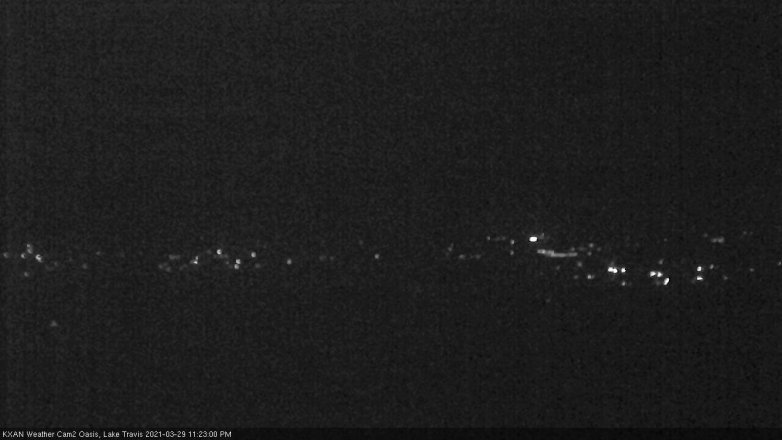 Lake Travis webcam, March 29, 2021 11:25 PM CT