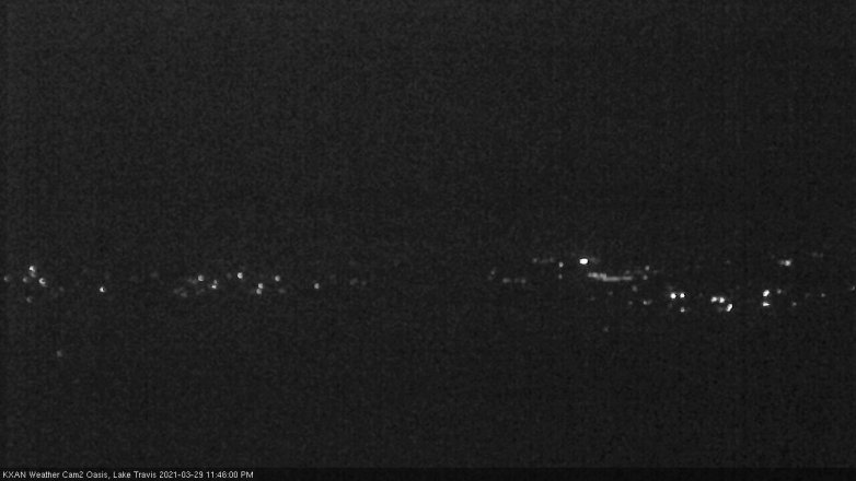 Lake Travis webcam, March 29, 2021 11:45 PM CT