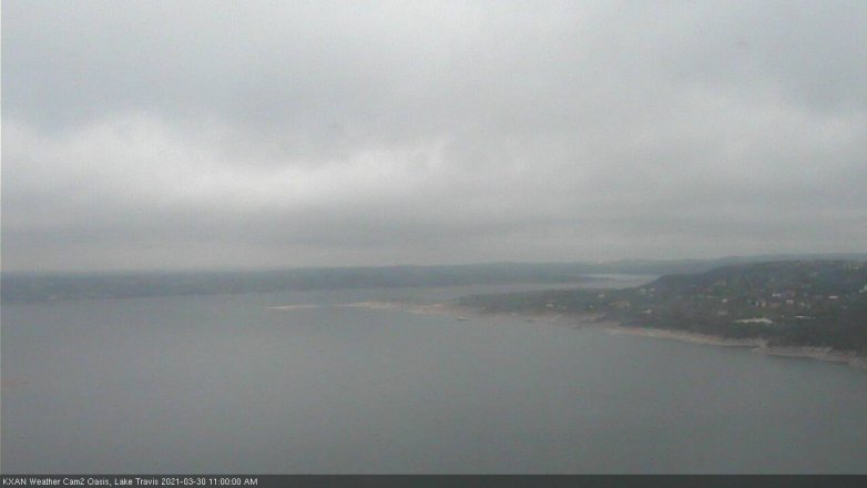 Lake Travis webcam, March 30, 2021 11:00 AM CT