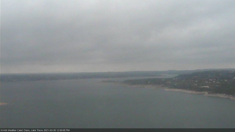Lake Travis webcam, March 30, 2021 12:00 PM CT