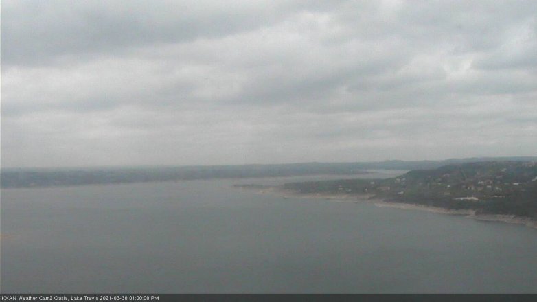 Lake Travis webcam, March 30, 2021 1:00 PM CT
