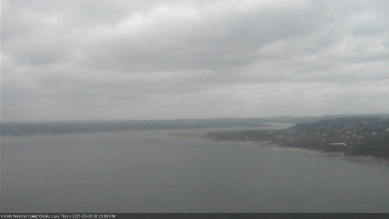 Lake Travis webcam, March 30, 2021 1:25 PM CT
